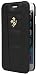 Ferrari 458 Black Real Genuine Leather Booktype Case w/ Gold Emblem for iPhone 6
