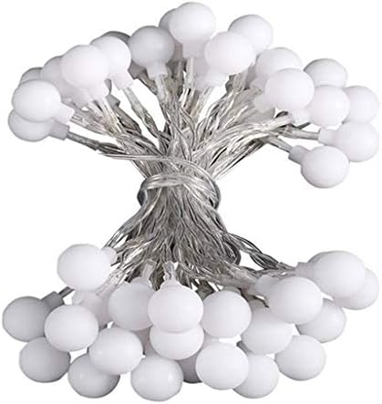 Rmbaby 14.8 FT 40 LED String Lights, Waterproof Ball Fairy Lights, 8 Lighting Modes, String Light Battery Powered for Indoor Outdoor Garden Home Wedding Party Christmas Decoration, Warm White