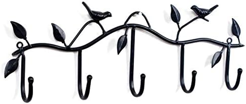 Nicetruc Wall Hanging Hook Iron Metal Craft Birds Pattern Hanger