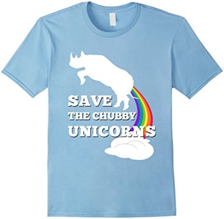 Men's Save the Chubby Unicorns T Shirt | Men | Women Large Baby Blue
