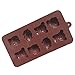 Longzang U-Beauty 8-Tray Animal Ice Cube Shape Silicone Chocolate Dinosaur Mold