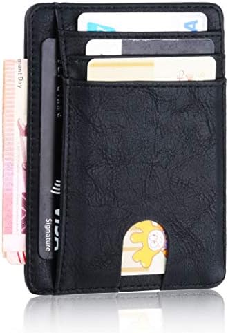 TourWay Minimalist RFID Blocking Leather Credit Card Holder Front Pocket Wallet