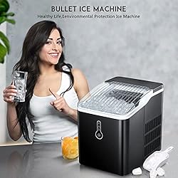 ZAFRO Ice Maker Countertop, Portable Ice Maker with