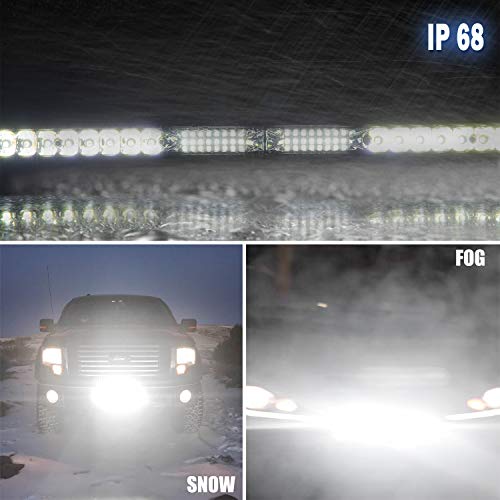 BraveWAY Led Light Bar 10 Inch Single Row Led Light Bar Spot Flood Combo Driving Off Road Light Bar LED Work Light 10 inch for Truck ATV, UTV, SUV, Cars - Thumbnail 4