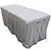 Microfiber Massage Table Skirt by Body Linen - Massage Table Bed Skirt to Fit Standard Size Massage Tables - Lightweight, Super Soft and Stain-Resisting - Mirage Gray