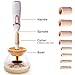 LUSO Makeup Brush Cleaner and Dryer Kit - Deep Clean And Dry Makeup Brushes In Seconds With Electric Rotating Spinner Machine (Pink Set)