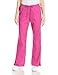 Cherokee Women's WW Flex Mid-Rise Moderate Flare Drawstring Scrub Pant, Shocking Pink, Medium Tall