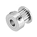 uxcell Timing Pulley Flange Wheel Aluminum 20 Teeth 6.35mm Bore 2mm Pitch for 6mm Belt