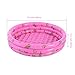EOSAGA Inflatable Baby Pool PVC Non-Slip Foldable Baby Inflatable Bathtub 3 Rings Swimming Pool (Pink)