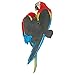 Design Toscano Tropical Scarlet Macaws Wall Sculpture, 22 Inch, Polyresin, Full Color