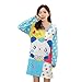 Olyer Women Girls Animal Skirt Sleepwear Cotton Short Long Sleeve Summer Fall Pajamas(One Size)