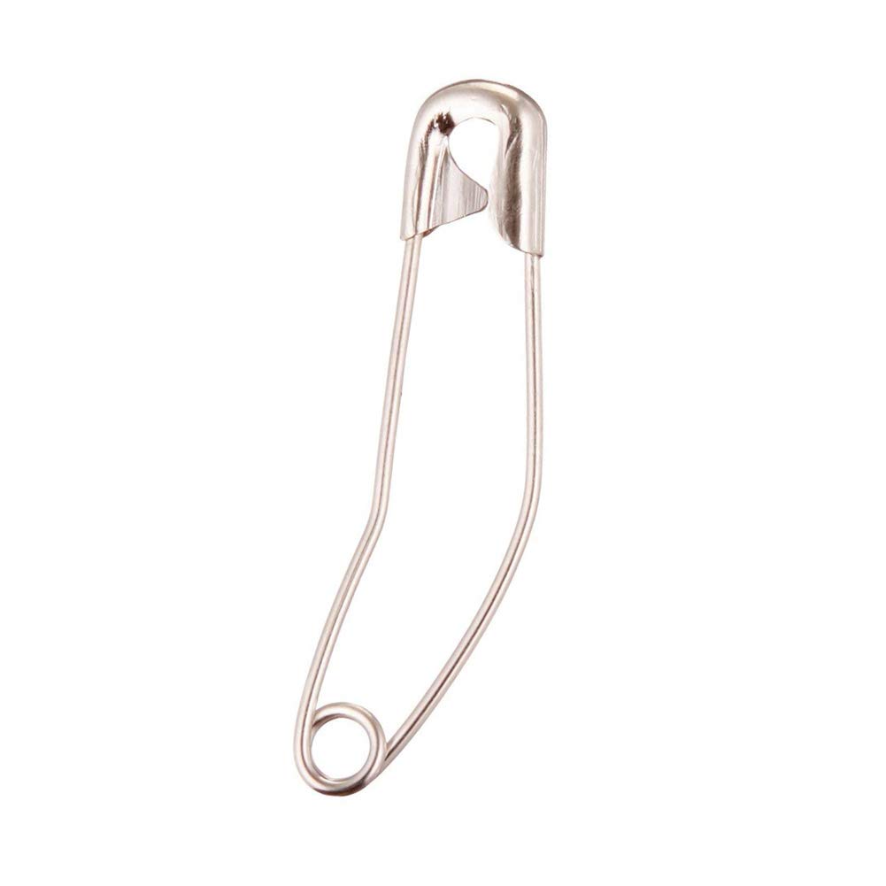 Safety Pins Curved for Badges, 116 Pieces 38mm Curved Safety Pins Size