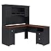 Bush Furniture L Shaped Desk with Hutch, Drawers and Storage Cabinet, Fairview Collection Corner Computer Table for Home Office with Pewter Accents, 60Wx60Dx69H