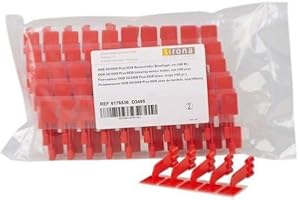 DENTSPLY PROFESSIONAL Sirona 6176536, XIOS Plus BiteWing Intraoral Dental Sensor Holder Tabs Red 100/Box, Self-Adhesive Peel-and-Stick Radiography Holders