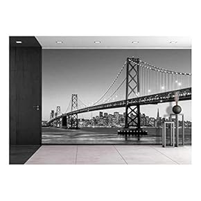 San Francisco Skyline and Bay Bridge at Sunset California USA