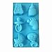 Yunko Baby Shower Party Pan Bear Carriages Bottle Feet Bear Silicone Soap Chocolate Cake Cookie Mold Pudding Jelly Mold,Assorted colors