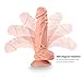 8.5 inch Size Dildo Handsfree Lifelike Relax Massager Dildo Toys with Strong Suction Cup, LUV-SPOT Cock Penis Adult Sex Toy G- Spot for Women, Anal Play