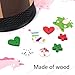 Apipi 450 Pieces (120g) Christmas Wooden Buttons - Christmas Color and Style Sewing Button with 2 Holes for Sewing Scrapbooking,Christmas DIY Craft Decoration