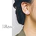 J.Rosée Women Classic 925 Sterling Silver High Polished Cubic Zirconia Small Hinged Hoop Earrings Christmas Jewelry Gifts (Spiral Love)