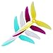 OLSAinny Sudopo GEMFAN Hurricane 51499 5 inch Propellers 3-Blades Props CW CCW 210 220 250 FPV Racing Drone Quadcopter Frame Kit (Clear Blue+Clear Purple+Clear Yellow+Clear)