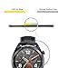 [3 Pack] Orzero for Huawei Watch GT/GT Active/GT Elegant Tempered Glass Screen Protector [Upgraded], 2.5D Arc Edges 9 Hardness HD Anti-Scratch Bubble-Free [Lifetime Replacement Warranty]