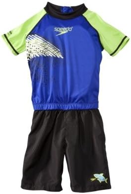 Speedo Boys Blue Black & Green Swimming Suit Swim Trainer Flotation Small/Medium