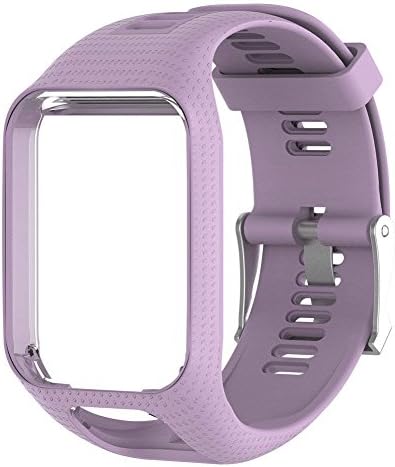 TomTom Watch Strap, Silicagel Replacement Watchband 25cm long for TomTom Runner 2, Runner 3, Spark, Golfer 2 Sports GPS Watch