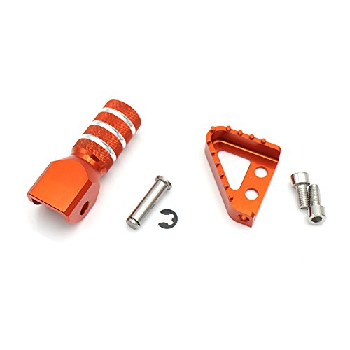 Motorcycle Rear Brake Pedal Step Plate Tip Gear Shifter Shift Lever For KTM 125 - 530 950 ADVENTURE 690 SMC SX XC XCF XCW EXC (orange)