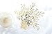 Unicra Vintage Wedding Hair Combs with Bead and Rhinestones(Gold Color)