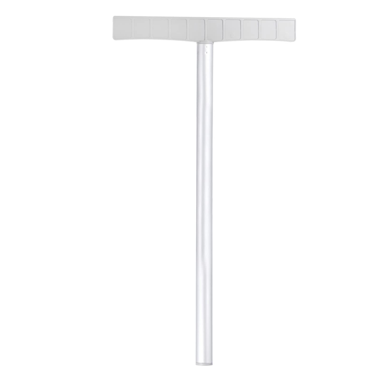 PATIKIL 32" Handheld Sign Holder Airport Pick Up Sign Poster Holder Tour Guide Sign Holder Sign Stake Pole Aluminum Alloy, Silver