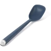 Calphalon Prime Silicone Spoon, Flexible Silicone Cooking Spoon with Reinforced Core, Heat-Resistant Nonstick-Safe Kitchen Spoon for Stirring, Mixing &amp; Serving, Navy