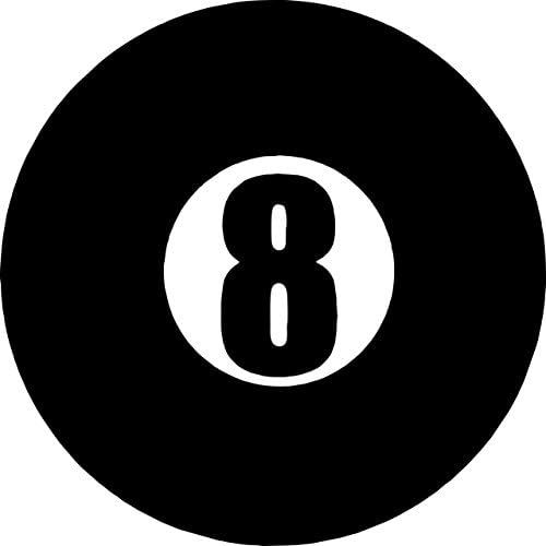 Decalarama 8 BALL Novelty Car/Van/TruckWindow/Bumper/Laptop Vinyl Sticker/Decal
