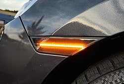 RZGMTSPT 2x Black Smoked Lens Front Bumper LED Side