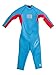 O'Neill Wetsuits Youth/Toddler Reactor Full Wetsuit, Brite Blue/Red, 2mm/Size 6