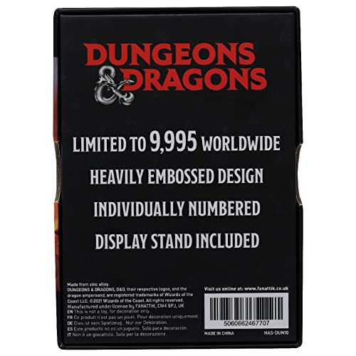 Limited Edition Dungeons & Dragons Player's Handbook Ingot Only 9,995