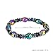 Yamao Rainbow Colors Magnetic Hematite beads Stretch Bracelet Women (bl002-10)