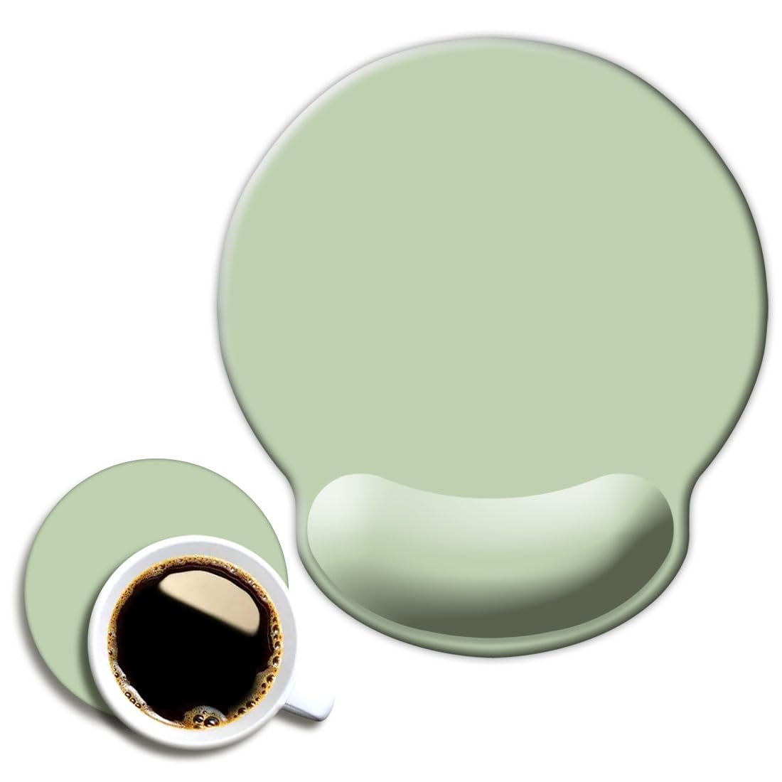 Photo 1 of DOOKE Ergonomic Mouse Pad with Wrist Support, Cute Wrist Pad with Non-Slip Rubber Base for Computer, Laptop, Home Office Gaming, Working, Easy Typing & Pain Relief,Sage Green