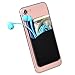 SHANSHUI Cell Phone Wallet, 3 PCS Strong Adhesive Card Sleeve Silicone Card Pouch Stick on Phone Compatible for iPhone/Samsung Galaxy/Sony/Huawei and Most Smart Phones - Black White Pink
