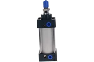 Othmro SC50x50 Air Cylinder 1.97in Bore 1.97in Stroke Double Action Air Cylinder 1/4PT Single Rod Double Acting Aluminium Alloy Penumatic Quick Fitting Air Cylinder for Pneumatic and Hydraulic System