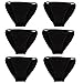 YOYI FASHION Womens Soft Cotton Black Low Rise String Bikini Underwear Lingerie Multi Packs