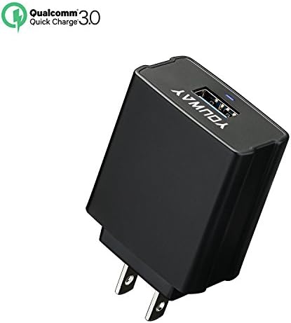 USB Wall Charger,Quick charge 3.0 One-Port Charging 18W Rapid Fast Universal Portable Travel Home Adapter for iPhone X/8/7/6s/Plus/SE,iPad Pro/Air ,Samsung Galaxy Note S8/S7/Edge/Plus,HTC,LG &amp;More