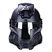 Goshfun Tactical Military Helmet Protective Fast Helmet Full Face Mesh Mask with Goggle for Airsoft Paintball CS Outdoor Activity, Black