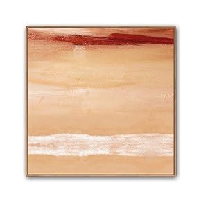 Framed Canvas Wall Art Abatract Color Canvas Prints Home Artwork Decoration for Living Room,Bedroom - 16x16 inches