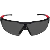 Milwaukee Anti-Fog Safety Glasses Tinted Lens Black/Red Frame 1 pc. - Case of: 1;