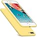 DTTO Compatible with iPhone 8 Plus Case and iPhone 7 Plus Case, Silicone Case [Romance Series] Rubber Shock-Absorption Anti-Scratch Thin Slim Fit Cover for iPhone 8 Plus 7 Plus 5.5 inches - Yellow