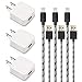 Fenergy Portable 5W / 1A Power Adapter with 3 Feet / 1 Meter 8Pin Lightning to USB Charging - (3 Pack)