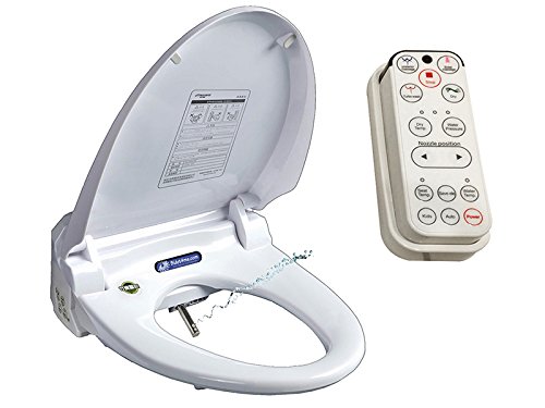 Bidet4me E-200B Elongated Electric Bidet Seat with Dryer, White
