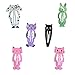 MJartoria Animal Fruit Pattern Print Hair Clips No Slip Metal Hair Clips Snap Barrettes for Women Accessories (68 Pcs Rose Red)