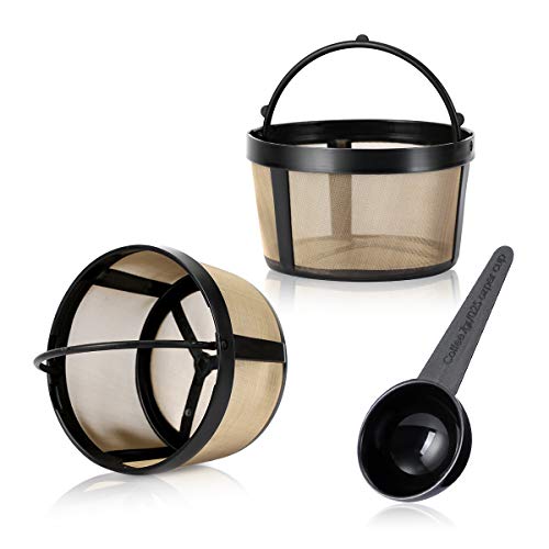 Reusable Coffee Filter, AIEVE 2 Pack Reusable Basket Coffee Filter Permanent Coffee Filter with Mesh Reusable Coffee Filter, AIEVE 2 Pack Reusable Basket Coffee Filter Permanent Coffee Filter with Mesh