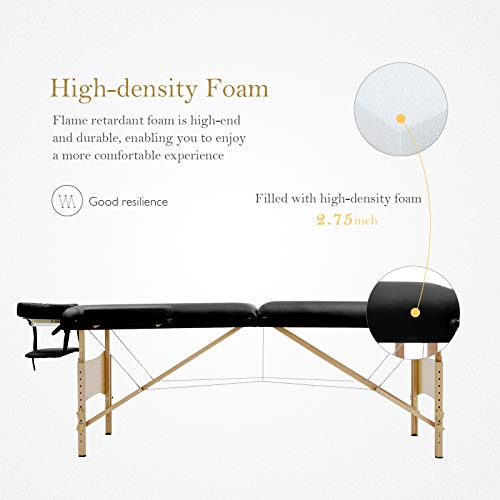 Uenjoy Massage Table 84'' Professional Folding Massage Bed Deluxe Model